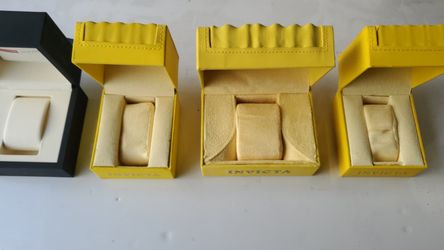 Victorinox Swiss Army + 3 Invicta Watch Boxes – 4 Box Lot