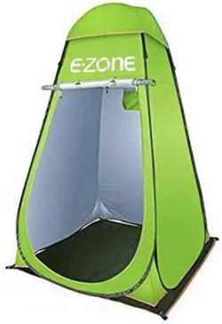 Pop Up Shower Tent Instant Portable Outdoor Privacy Tent, Camp Toilet, Changing Room, Rain Shelter with Window – for Camping and Beach – Easy Set Up,