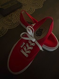Red vans 4y
