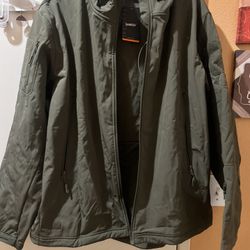 Military Warm Waterproof Hooded Jacket  with multiple pockets New. Size 2XL. FYI- Missing Zipper which is easy to replace