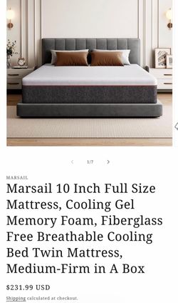 Full Size Mattress 10 inch Memory Foam - brand new in Box