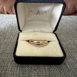 14kt Yellow Gold .5ctw Diamond Wedding Band Size 12 3/4