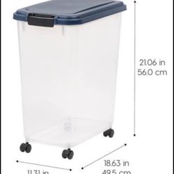 40lb Storage Bin With Wheels 