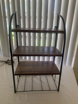 MODERN Wood And Metal Shelf  $15