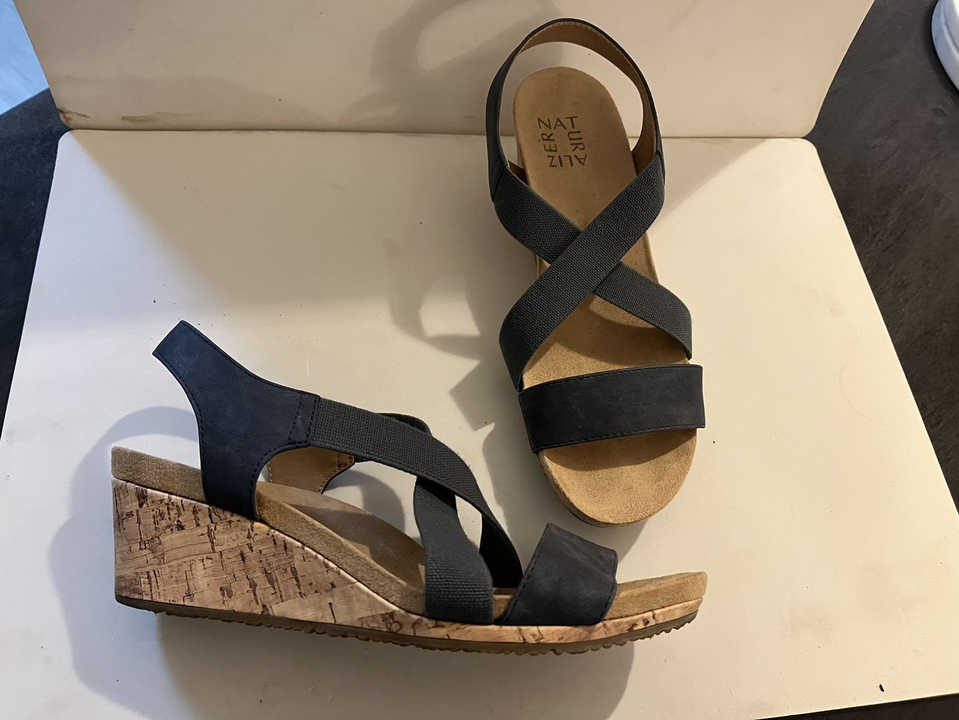 Naturalizer Strap Low Wedge Shoes
