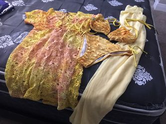 Swimwear set yellow/orange size L