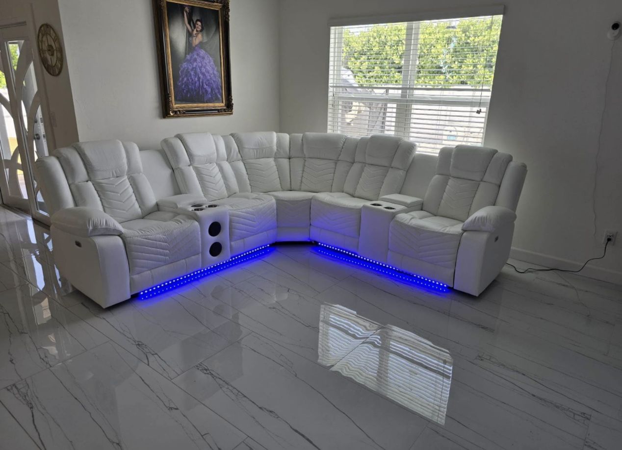 Power Recliner Sectional Sofa