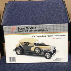 Vintage 1930 Duesenberg, speed line phaeton Scale die cast Model 🚘