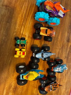 Monster Truck Toy Lot – 8 Vehicles