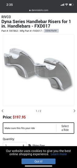 Harley Davidson Handlebar Risers (1”)