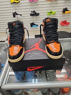 Air jordan retro 1 OG leither  orange and black