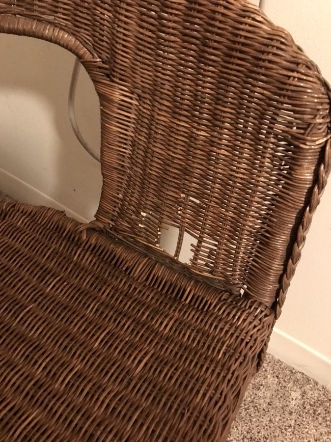 Wicker chair for Sale in Wheaton, IL OfferUp