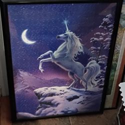 Unicorn Puzzle In Plastic Frame 