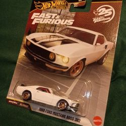 1969 Ford Mustang Boss 302 Fast And Furious Hot Wheels Diecast