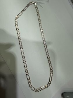 925 silver Figaro link chain