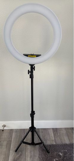 GVM HD 18S Bi-Color 55W LED Ring Light Kit w/ Stand & Carry Bag