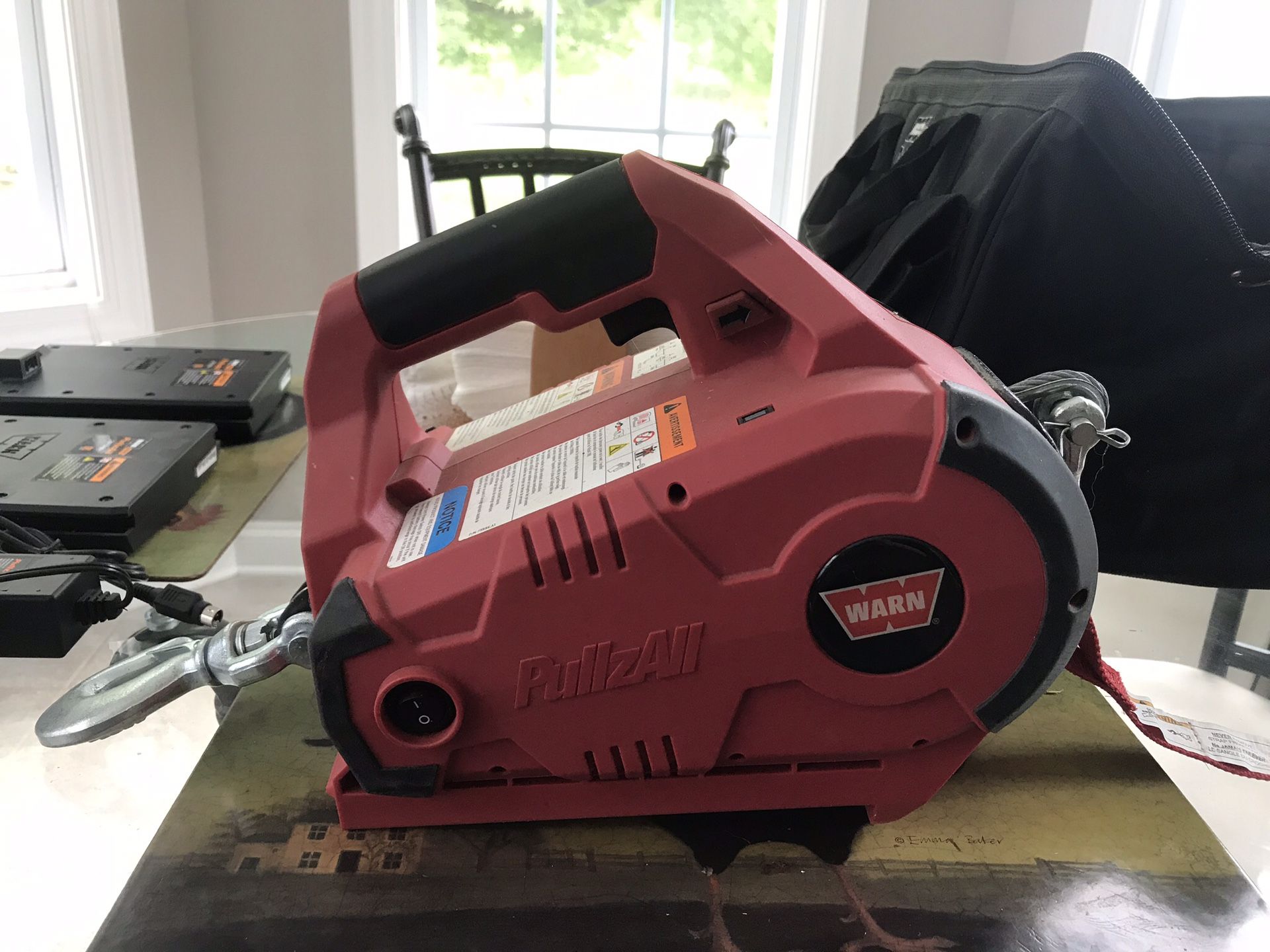 Warn pullzall winch cordless