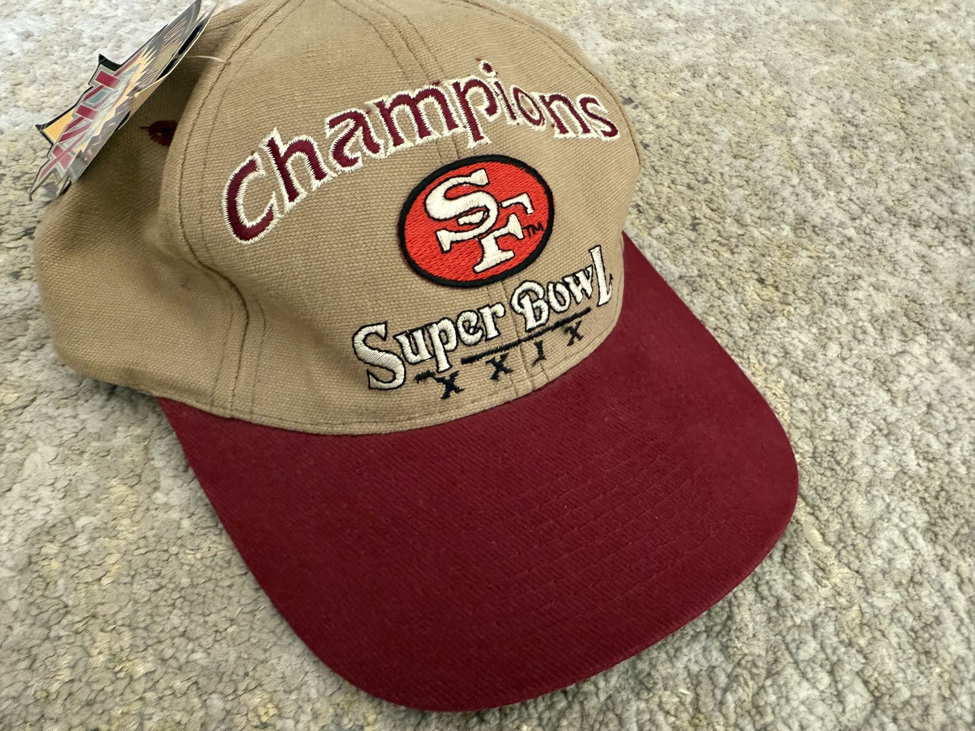 Rare Vintage San Francisco 49ers Super Bowl XXIV Champions Snap 