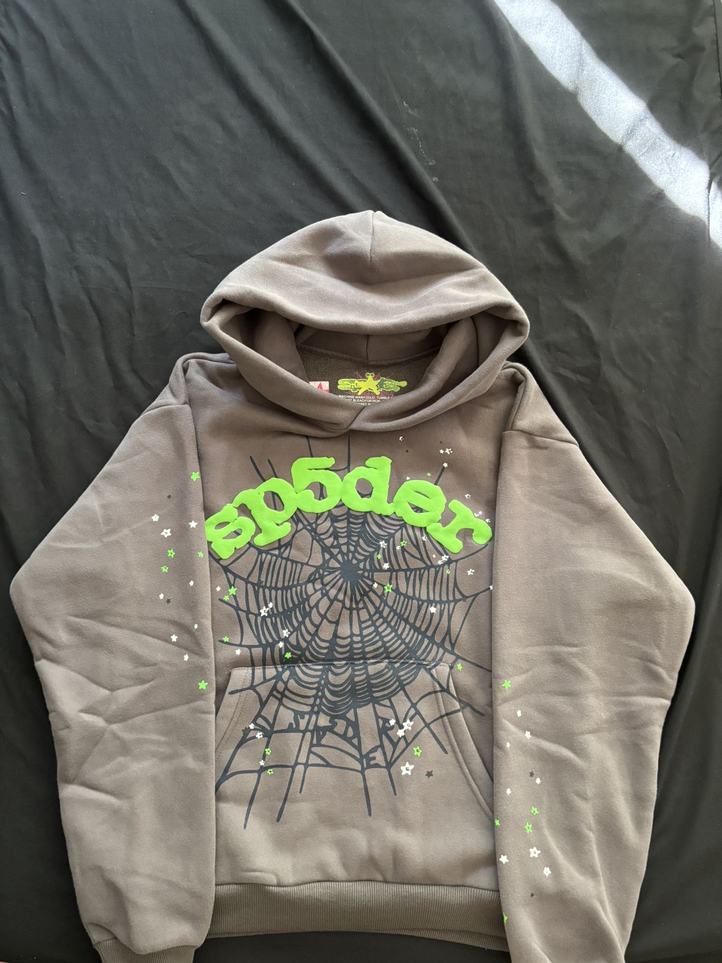 Sp5der OG Web Hoodie ‘Slate Grey’ - Small *GOOD DEAL* Quality Unmatched  & Comfy