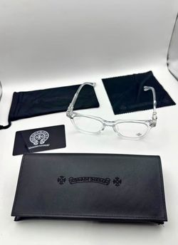 Chrome Hearts Clear Frame Eyeglasses with Case
