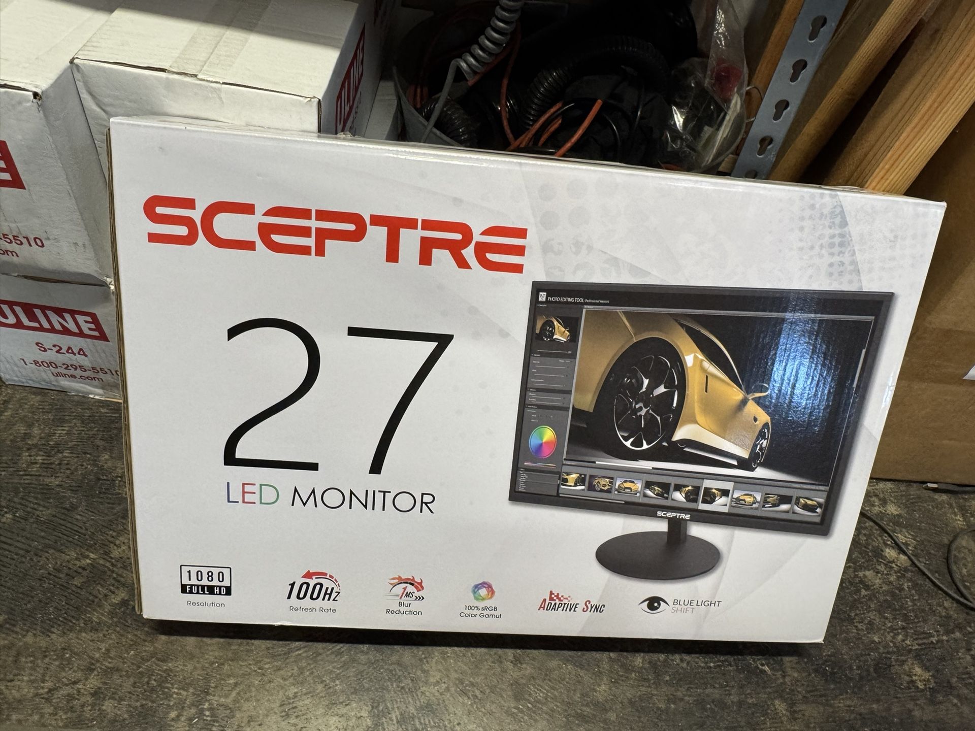 Sceptre 27” LED Monitor 100hz Used Once