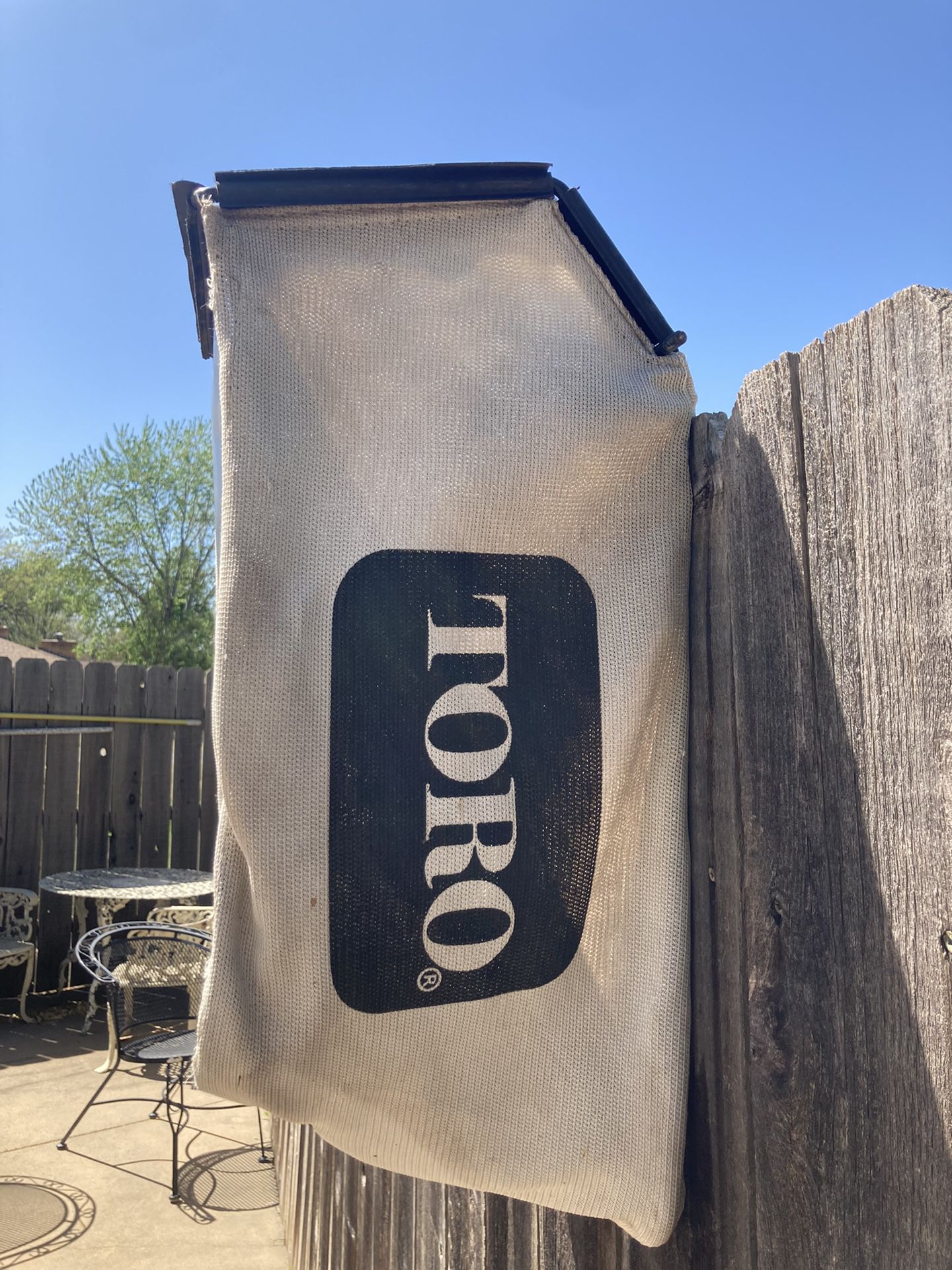 Rear bag for TORO walk behind mower . no shipping. must be picked up in Wichita Kansas 