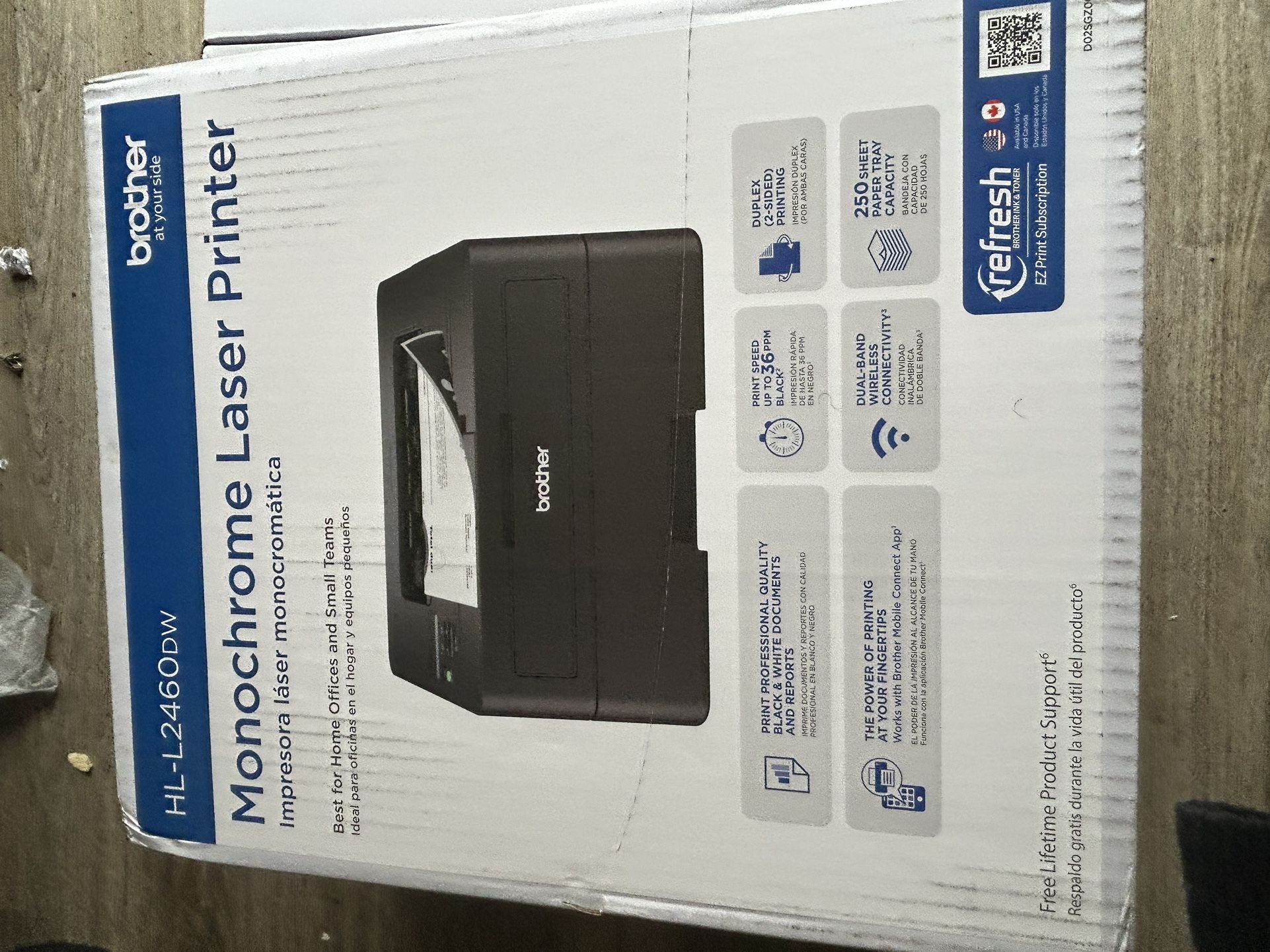 HL-L2460DW Brother Compact Monochrome Laser Printer
