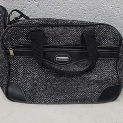 Vintage Jaguar Tweed Travel Bag