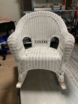 Children’s wicker rocker