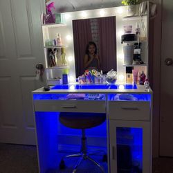 Vanity Mirror Desk