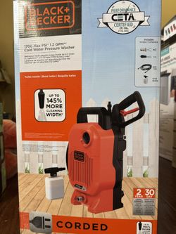 Water Pressure Washer Black & Decker Sealed