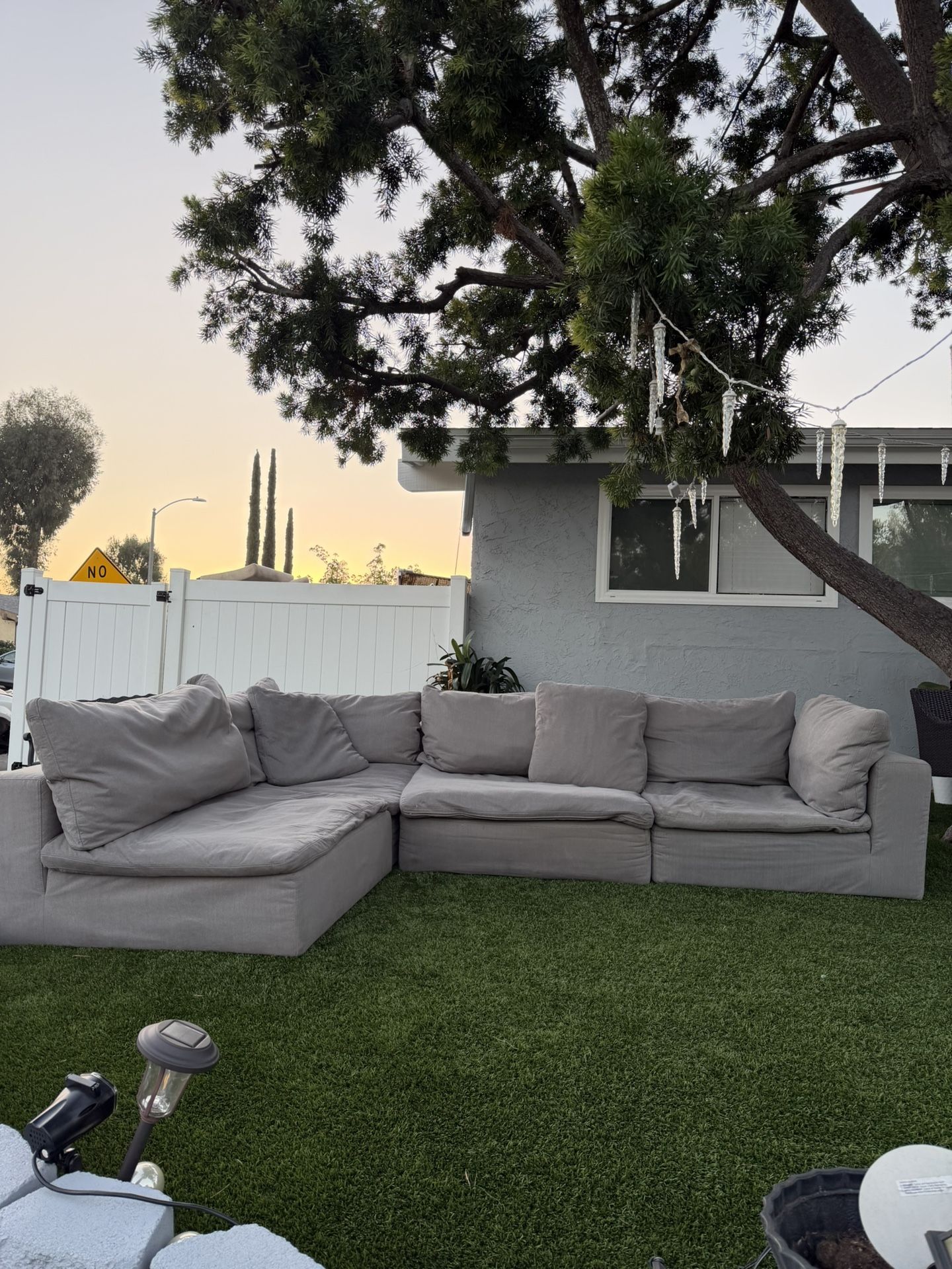 Modular 4 pieces cloud selectional couch