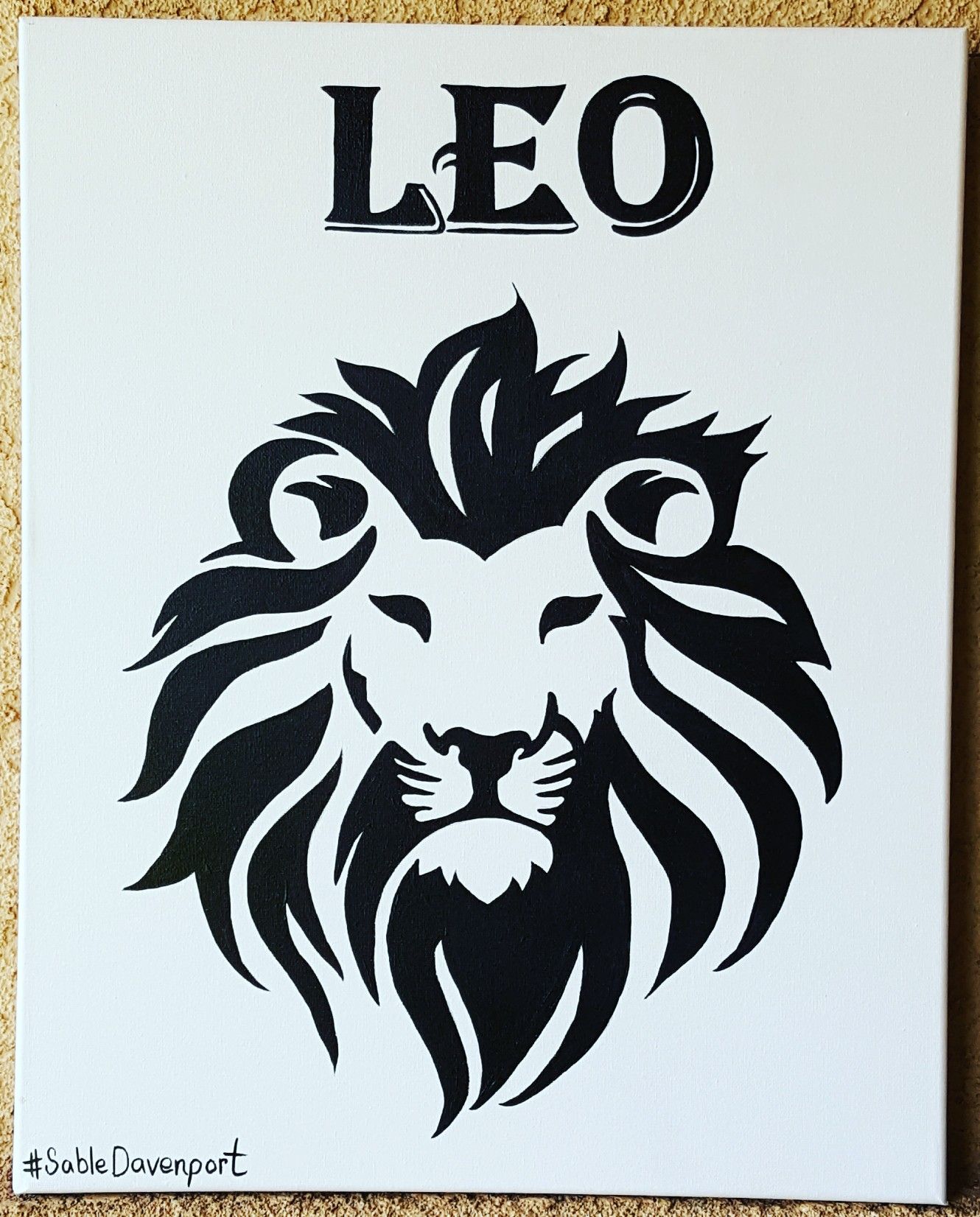 Leo Horoscope astrological sign astrology painting
