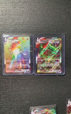 Rayquaza VMAX And Lycanroc  VMAX