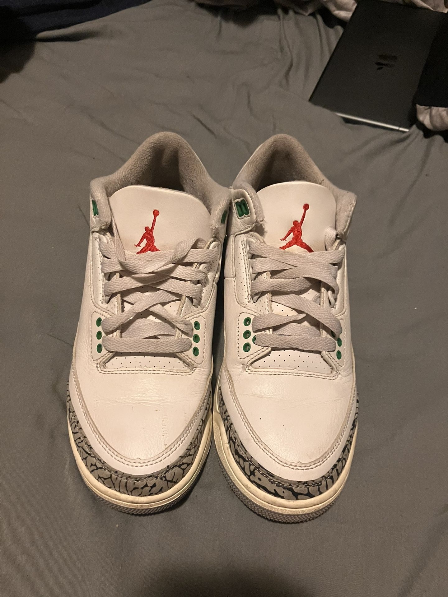 Air Jordan 3 – White/Green – Size 6.5 In Woman’s
