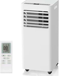 Portable Air Conditioners 8000 BTU,Quiet Portable AC Units for Rooms 3-IN-1 Cools Up to 500 Sq.Ft with Dehumidifier,Fan,Remote Control,24H Timer,Sleep