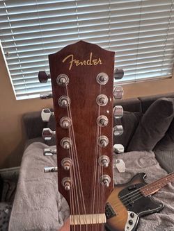 Fender CD-60SCE 12-string is acoustic-electric.