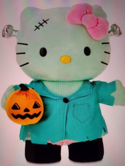 Hello Kitty Frankenstein Halloween Plush