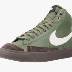 Nike Mens Olive And Chocolate High Top Sneakers