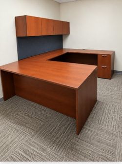 Executive L-Shaped Office Desk – $550 Each – 3 Available