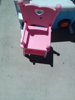 Plastic pink chair
