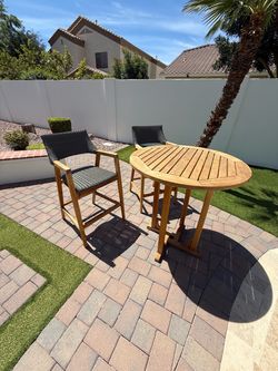 Kingsley Bate Teak Outdoor Bar Set