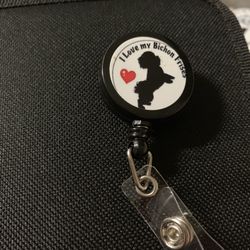 Bichon frise Badge reel