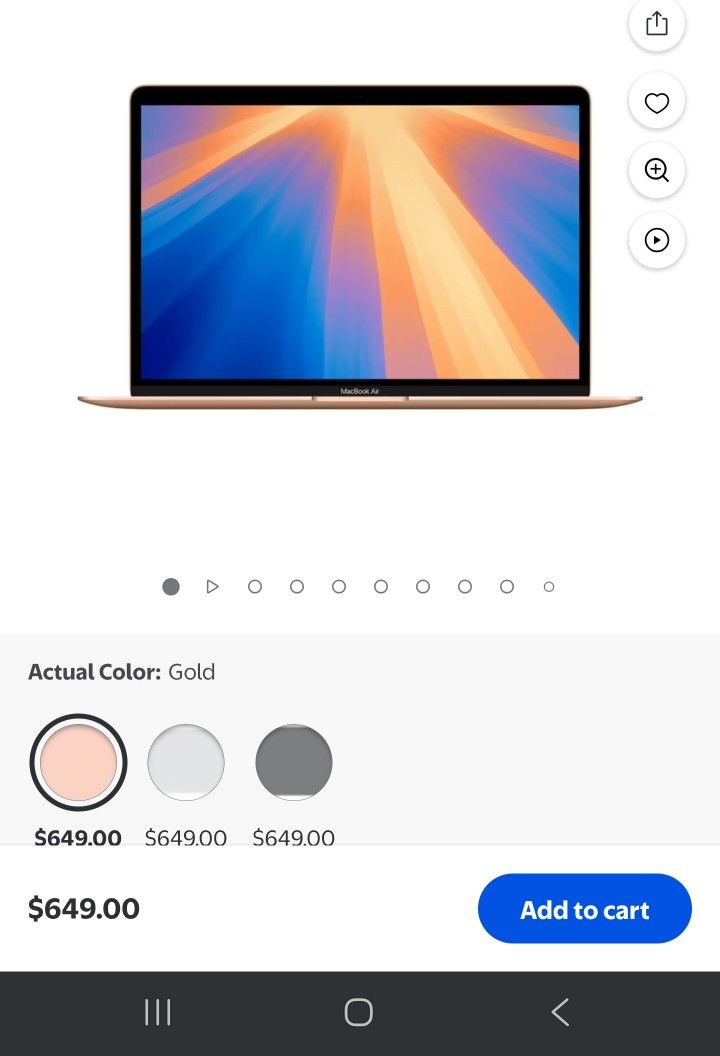 M1 MacBook AIR 8GB Rose Gold