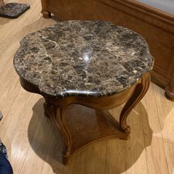 Granite End Table