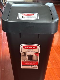 Rubbermaid 12.2 Gallon Swing Top Trash Can