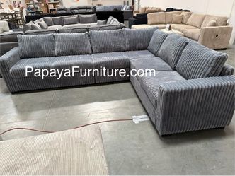 New Soft Corduroy Sectional, Gray Corduroy Couch, Sofa, Sectional, Grey Couch, Gray Sectional Sofa, Sectional Set, Fur corduroy couch, Plush Sectional
