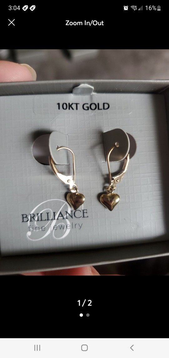 Lots Of 10k Gold Earrings. $100 Each