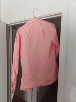 Pink Gingham Long Sleeve Button-Down Shirt