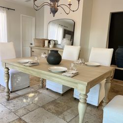 Poterry barn inspired DINING TABLE ONLY ( chairs are not for sale )/cottage/ magnolia style.